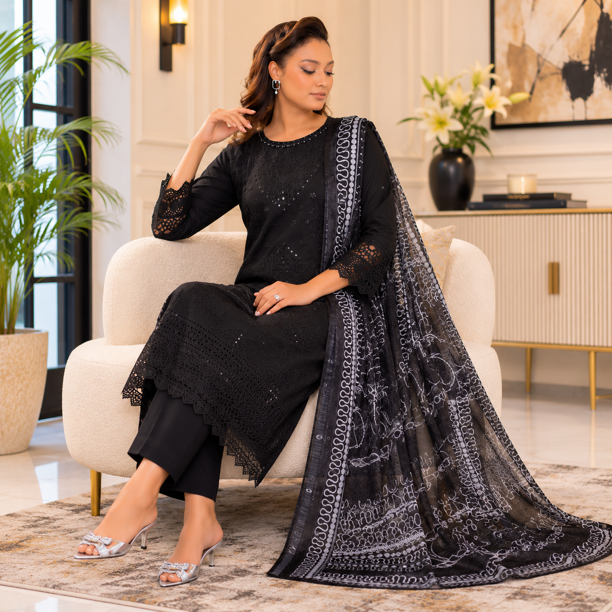 Noir Elegance By Muntaha