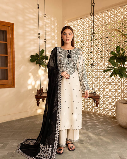 Arfa Emroidery 3 Pc By Muntaha