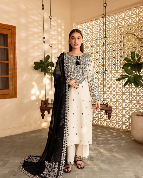 Arfa Emroidery 3 Pc By Muntaha